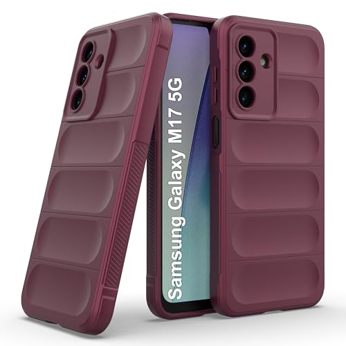 Image of Zapcase Back Case Cover for Samsung Galaxy M17 5G | Compatible for Samsung Galaxy M17 5G Back Cover | Liquid Silicon Magic Case with Camera Protection | Plum