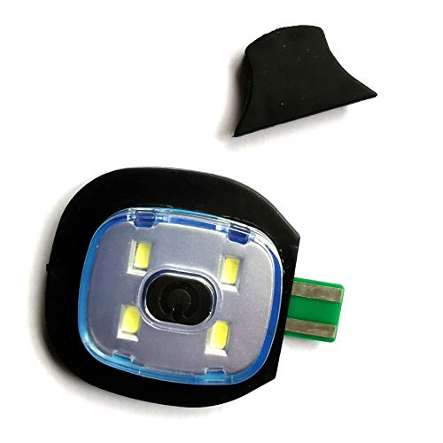 Leeofty Interface USB Lâmpada para chapéu de tricô esportivo Outono inverno Temporada de inverno Pes