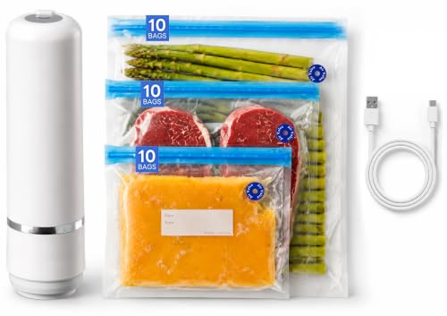JoDeVi Compact Handheld Vacuum Sealer for Food with 30 Reusable Bags - image 1