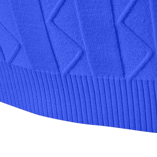 Men's Sweaters Quarter Zip Pullover Tops Fall Winter Warm Knitted Jumper Casual Turtleneck Slim Fit Sweater3