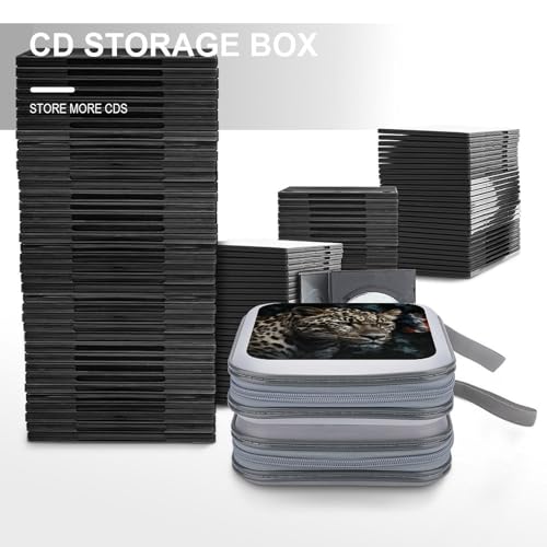 Boîtier CD/DVD de rangement moderne 40 compartiments plastique zippé voyage - 5