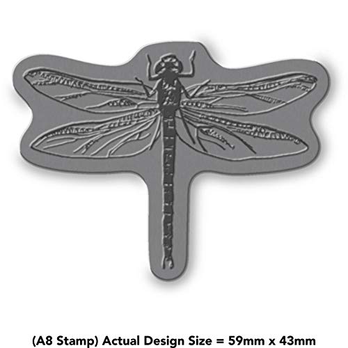 'Dragonfly' Rubber Stamp - Unmounted Design for Crafting & Scrapbooking, A8 (RS00017916)