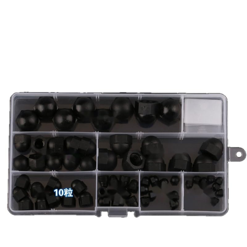 M3M4M5M6-M12 Set Black Nylon Cap Nut Plastic Cap Nut Decorative Acorn Nuts