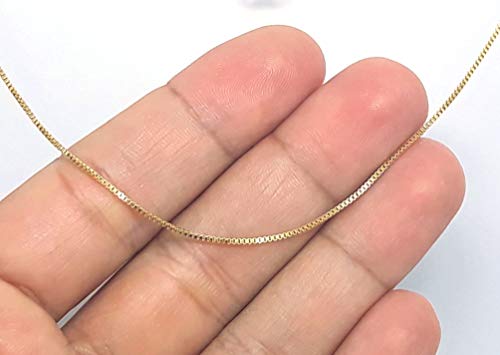 Corrente Veneziana Banhada A Ouro Moda Gargantilha 50 Cm