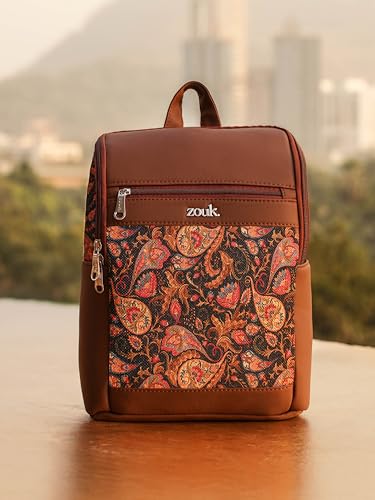 Image of ZOUK Amalia Daypack |Padded Tablet Compartment | Adjustable Straps | Water-Resistant | Men and Women | Daily Use | Lightweight |Smart & Compact |Comfortable & Stylish
