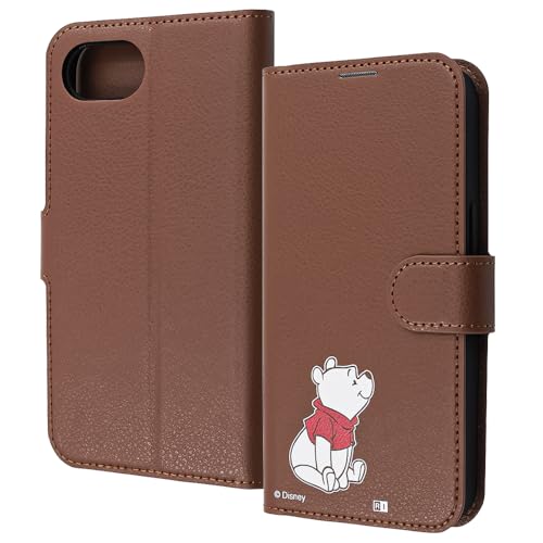 イングレム iPhone 16e ケース 手帳型 プーさん iPhone16e アイフォン シックスティーンイー ディズニー キャラクター かわいい おしゃれ カバー ソフト ハード スマホカバー スマホケース くまのプーさん_sitting