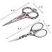 BIHRTC Vintage Plum Blossom Clouds Sewing Scissors for Embroidery, Sewing, Craft, Art Work & Everyday Use - Pack of 2,1pc Per Design