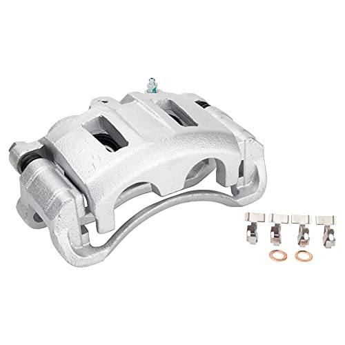 Image of TRQ Front Right Brake Caliper w /Bracket Passenger Side | For 1998-2005 Chevrolet Blazer 1998-2004 S10 1998-2001 GMC Jimmy Sonoma 1998-2000 Isuzu Hombre Oldsmobile Bravada