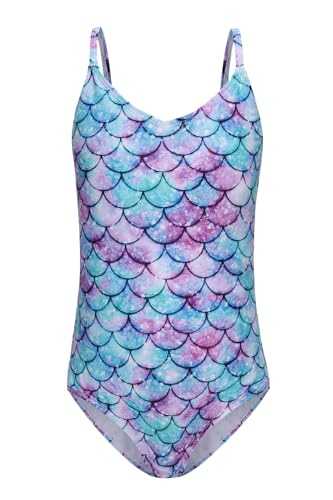 Image of Girls One Piece Swimsuits Mermaid Bathing Suits Summer Swimsuit 2-14 Years