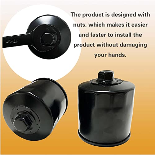 Suone 15200-003-0000 2 Pcs Oil Filter Compatible With Hisun Utv Atv 250 400 450 500 550 700 750(2008-2021) Including Massimo,Bennche thumb #1