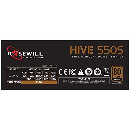 Build My PC, PC Builder, Rosewill Hive-550S