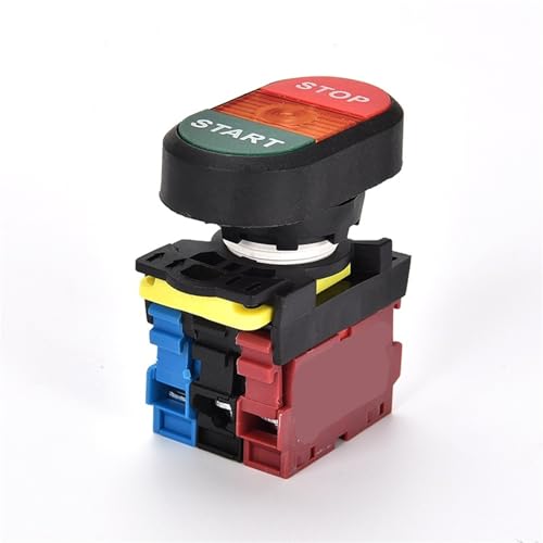 Interrupteur à bouton-poussoir LA36M-11 1NO1NC avec voyant 36-48V 10A