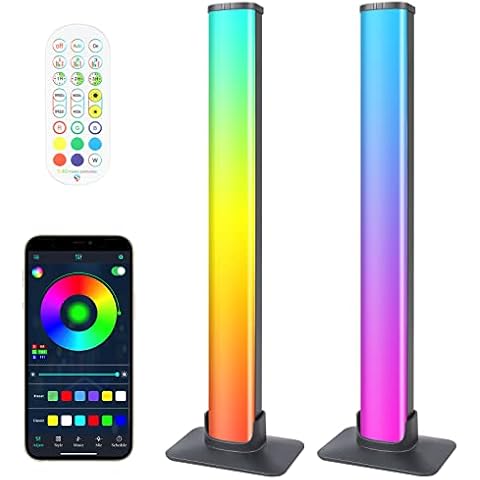 LED Lightbar,2PCS Smart RGB Lampe Dimmable Ambient Light TV Led Hintergrundbeleuchtung Cover