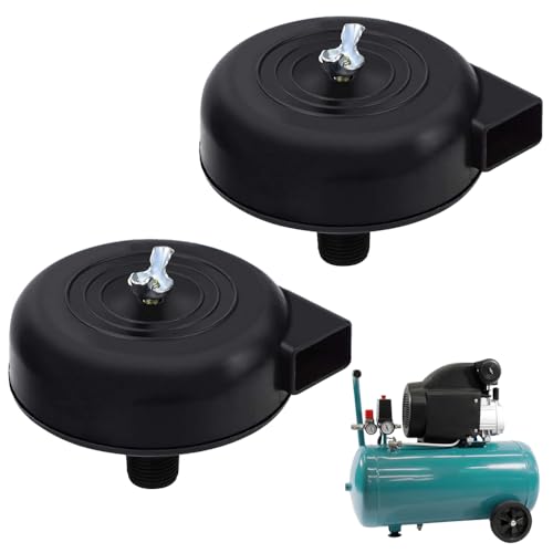 Luftkompressor Schalldämpfer, Kompressor Luftfilter 20mm 1/2PT Außengewinde, Druckluft Kompressor Ansaugfilter, Ersatz für Luftkompressor Filter, 2 Stück