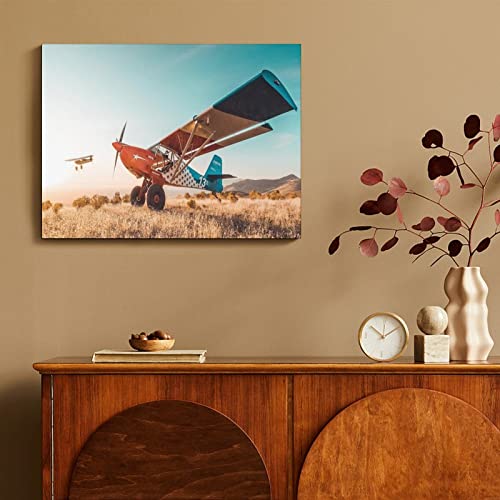 Wall Prints Trent Palmer Bush Plane Poster Surrealism Poster Vintage Decor Canvas Wall Art Prints For Wall Decor Room Decor Bedroom Decor Gifts Posters 20X26Inch(51X66Cm) Frame-Style #TOP4
