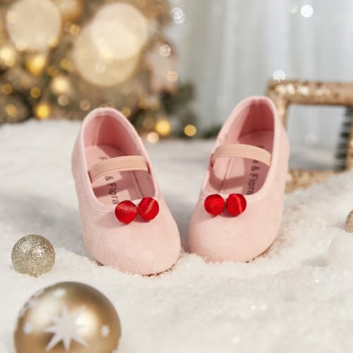 Image of Felix & Flora Toddler Flower Girl Dress Shoes - Girl Ballet Flats Party School Shoes Wedding