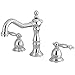 Kingston Brass KS1971TL Heritage Widespread Lavatory Faucet, Polished Chrome