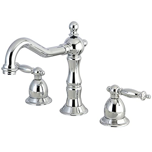 Featured Product Kingston Brass KS1971TL Heritage Widespread Lavatory Faucet, Polished Chrome 🔥 Crazy Deals Kingston Brass KS1971TL Heritage Widespread Lavatory Faucet, Polished Chrome