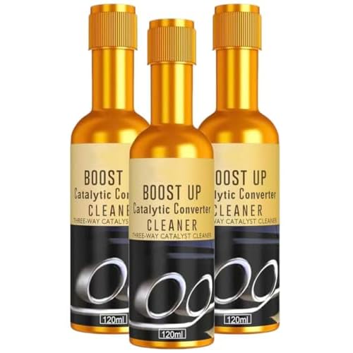 3Pcs Catalytic Converter Cleaner, Exhaust System Pipe Carbon Removal Treatment Additive, Fuel…