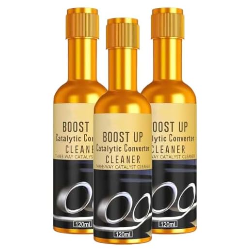 3Pcs Catalytic Converter Cleaner, Exhaust System Pipe Carbon Removal Treatment Additive, Fuel System Cleaner Oil Additive for Gas and Diesel Cars