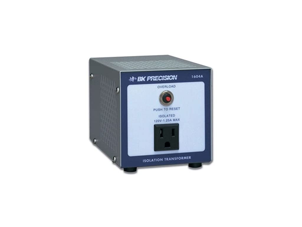 B&K Precision 1604A Single Output Isolation Transformer, 4" H x 4" W x 5.5" D