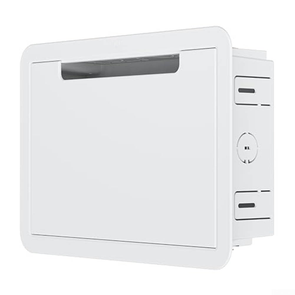 Caja multimedia de TV en la pared de 9 pulgadas para dispositivos de transmisión | Toma de TV empotrada y caja de red para Fire TV, para Samsung One Connect | Almacenamiento de gestión de cables