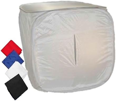 DynaSun 16" 40cm Large Studio Photo Softbox Light Tent Cube Soft Lighting Shooting Box, with 4 Backdrop and top/front for Studio Photo Video and Photography