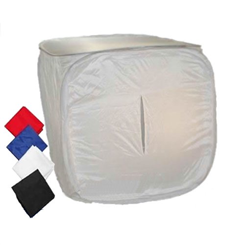 Tenda Luce Cubo Softbox Semirigido DynaSun PB01 80x80x80cm + 4 Fondali + Borsa + Borsa da Trasporto