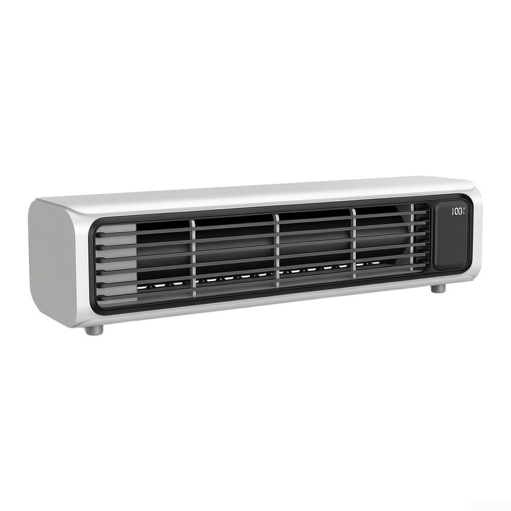 Ventilatore a torre portatile, 100 marce, flusso d'aria regolabile, USB, senza fili, da appendere alla parete, modalità di sonno silenzioso, per casa, cucina, campeggio, design compatto