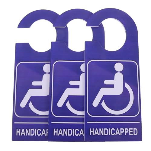 Toyvian ��Q�җp���ԋ��� PVC���Ԉ֎q���p�җp�W�� 3���Z�b�g �h�A �~���[�|���Ή� ���O�ό󐫓X�܊Ŕ� ���ԏ�\���p