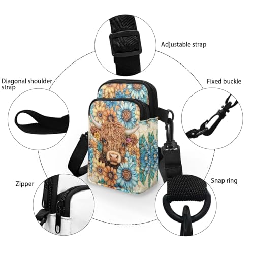 Image of Xpyiqun Small Crossbody Bag Women Phone Purses Sling Shoulder Handbag Cross Body Pouch Wallet Bags