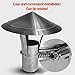 HUFIREHU Roof Rain Cap Generic Cone Top Cone Top Chimney Cap Vented Chimney Cap Roof Rain Cap Top Exhaust Cap Weatherproof Outside Chimney Cover Practical Tool Chimney Cowl Cap(300mm)