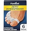 FLEXIFEET Zehenspreizer für alle Zehen, 6 Stk Zehentrenner Herren Damen Silikon, Hallux Valgus, Universalgröße, 0% BPA Zehenstrecker für überlappende Zehen, Toe Spacer