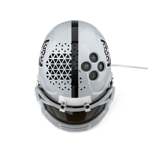 Image of NFL Echo Dot Bundle: Includes Echo Dot | Charcoal and Limited-Edition NFL Helmet Stand | Las Vegas Raiders