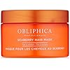 Obliphica Seaberry Hair Mask - Deep Conditioning Hydrating Treatment for Dry and Damaged Hair - Fine, Frizzy, and Color-Treated Hair - 8.5 Ounce (Pack of 1)