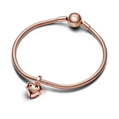 PANDORA Festive Bell Dangle Charm - Bracelet Charm Moments Bracelets - 14k Rose Gold - Gift for Her - Jewelry for Women with Gift Box4