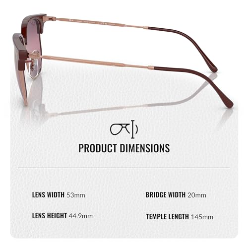 Image of Ray-Ban RB4416 NEW CLUBMASTER Square-Round Shaped Sunglasses for Men & Women with Official RAYBAN Eyewear Kit