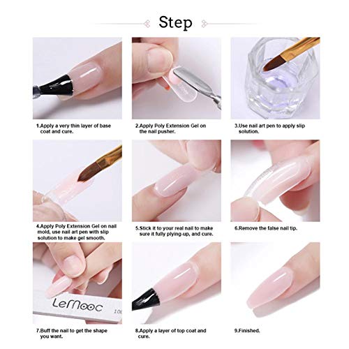 advancethy Poly Nail Gel Slip Solution – Nail Liquid Slip Solution Nail Gel Extension Tool, 45 ml – Bild 5