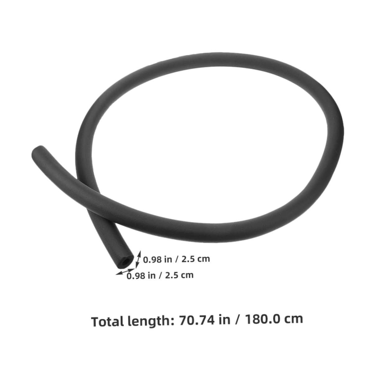 jojofuny 6piezas Tubo Aislante De Goma Aislamiento Térmico Para Tuberías Exteriores Material Anticongelante Interior Para Sistemas De Aire Acondicionado y Paneles Solares