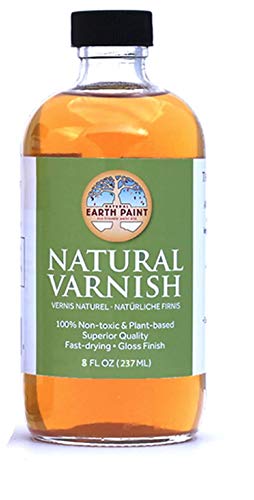 Natural Earth Paint Natural Varnish – 100% Plant-Based, Non-Toxic...