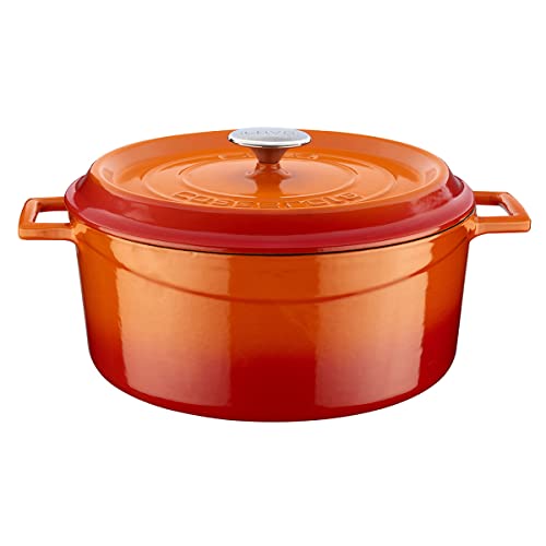 Lava Signature Enameled Cast-Iron Round Dutch Oven - 7 Quart Cobalt Blue product thumbnail 11