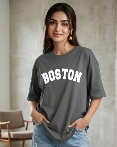 Image of AUSK Womens Cotton T-Shirts || Oversized T Shirts