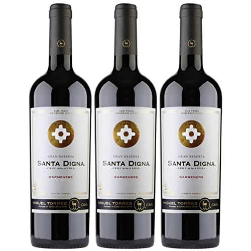 Miguel Torres Santa Digna Gran Reserva Carmenere Rotwein Wein Trocken Chile I Versanel Paket (3 x 0,75l) Cover