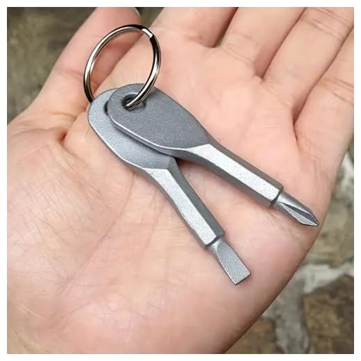 Portable Multifunction KeyChain Screwdriver Set, 2/3PCS Mini Screwdriver Tool Kits, 2pcs Silver
