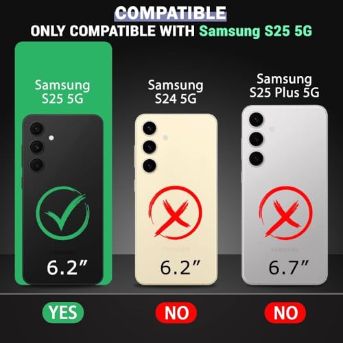 Image of Back Cover Case + Tempered Glass for Samsung Galaxy S25 5G | Mag-Safe Compatible | Transparent Mobile Phone Back Cover Case for Samsung Galaxy S 25 | Samsung S 25 5G TPU Transparent Case