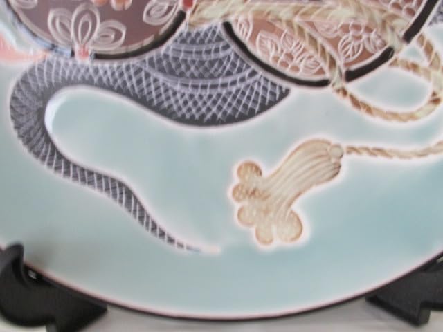 特大 飾り絵皿（秀峰作）