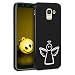 Produktbild kwmobile Hülle kompatibel mit Samsung Galaxy J6 - Handyhülle - Handy Case Schutzengel Weiß Schwarz