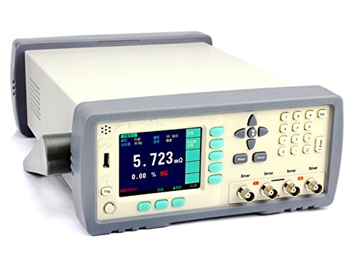 GOWE High Accuracy DC Resistance Meter Micro Ohm Meter Tester 1u-20M Ohm RS232 Handler Built-in Comparator 3.5'' TFT LCD