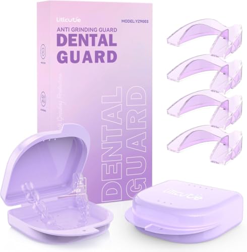 Image of Anti Grinding Guard, Mouth Guard for Sleeping, Small Size, Purple | 4 Pack Mouth Guard for Grinding Teeth at Night,Mouth Guard for Grinding Teeth at Night