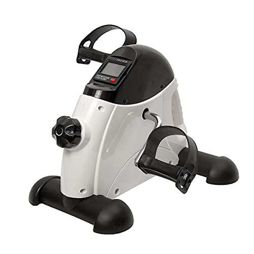 AHMED Mini Exercise Bike, Portable Under Desk Bike Pedal Exerciser for Arm/Leg Medical Fitness Peddler Machine Exercise Bike with LCD Screen Displays,White AHMED Mini Exercise Bike, Portable Under Desk Bike Pedal Exerciser for Arm/Leg Medical Fitness Peddler Machine Exercise Bike with LCD Screen Displays,White
